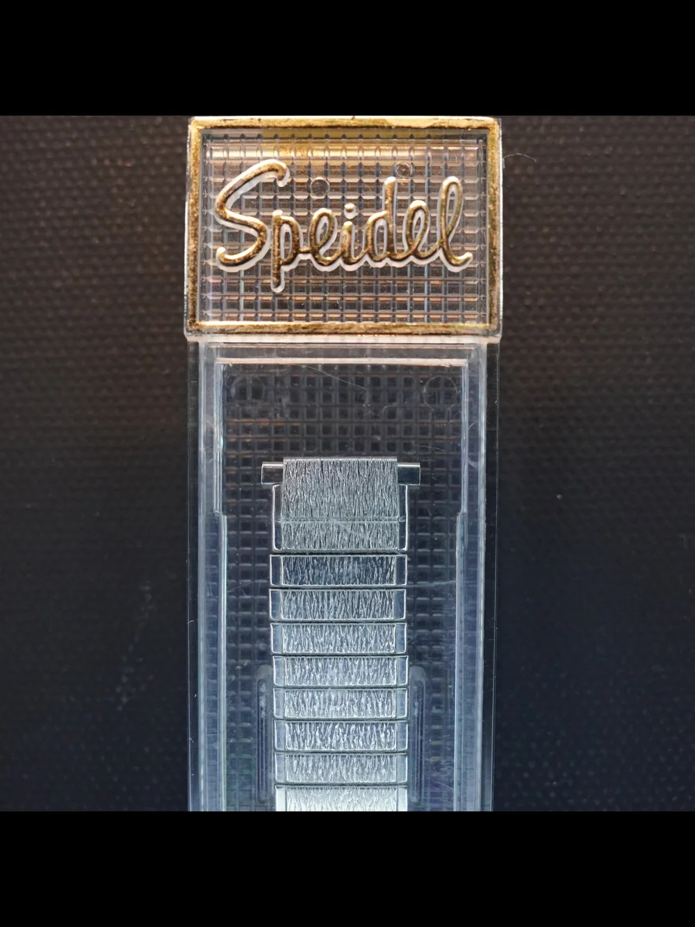 NOS Speidel Twist-O-Flex USA Silver Tone Expansion Watch Band 12mm to 13mm